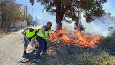 Πυρκαγιά στην Πεντέλη: Μέλη και φίλοι του ΚΚΕ στη μάχη ακούραστα και με αυτοθυσία 20/07/2022