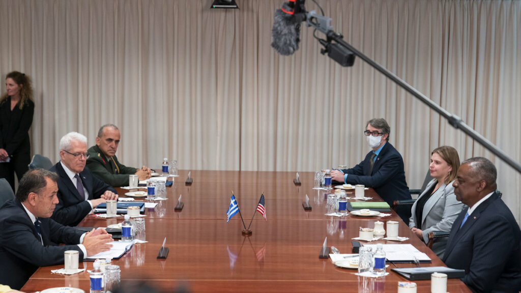 Συνάντηση Υπουργών Άμυνας Ελλάδας, Ν. Παναγιωτόπουλου και ΗΠΑ, Λόιντ Όστιν στην Ουάσιγκτον - 18/07/2022