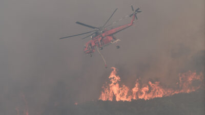 Πυροσβεστικό ελικόπτερο - Πυρκαγιά στην Βάλμη Ηλείας, Κυριακή 3 Ιουλίου 2022