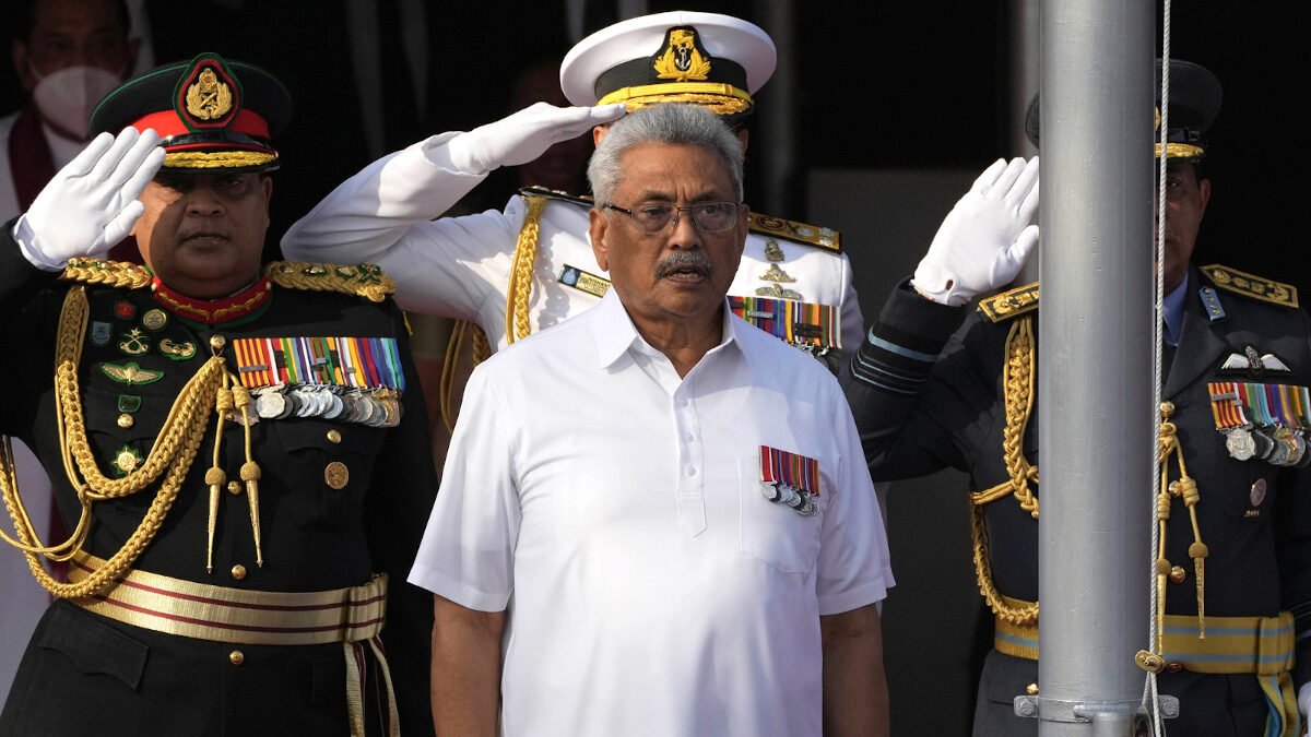 Ο πρώην Πρόεδρος της Σρι Λάνκα, Γκοταμπάγια Ρατζαπάκσα που εγκατέλειψε τη χώρα στις 13/07/2022