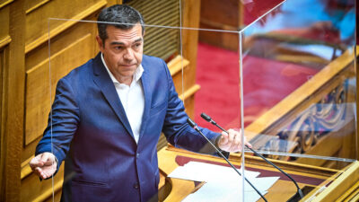 Ο πρόεδρος του ΣΥΡΙΖΑ, Αλ. Τσίπρας στη συζήτηση στην ολομέλεια της Βουλής, με αντικείμενο την ενημέρωση του Σώματος σχετικά με τις κοινωνικές πολιτικές της Κυβέρνησης - 06/07/2022