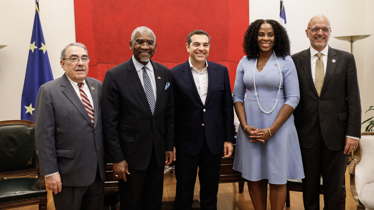 Συνάντηση του προέδρου του ΣΥΡΙΖΑ Αλέξη Τσίπρα με μέλη του Κογκρέσου των ΗΠΑ, Πέμπτη 7 Ιουλίου 2022.
