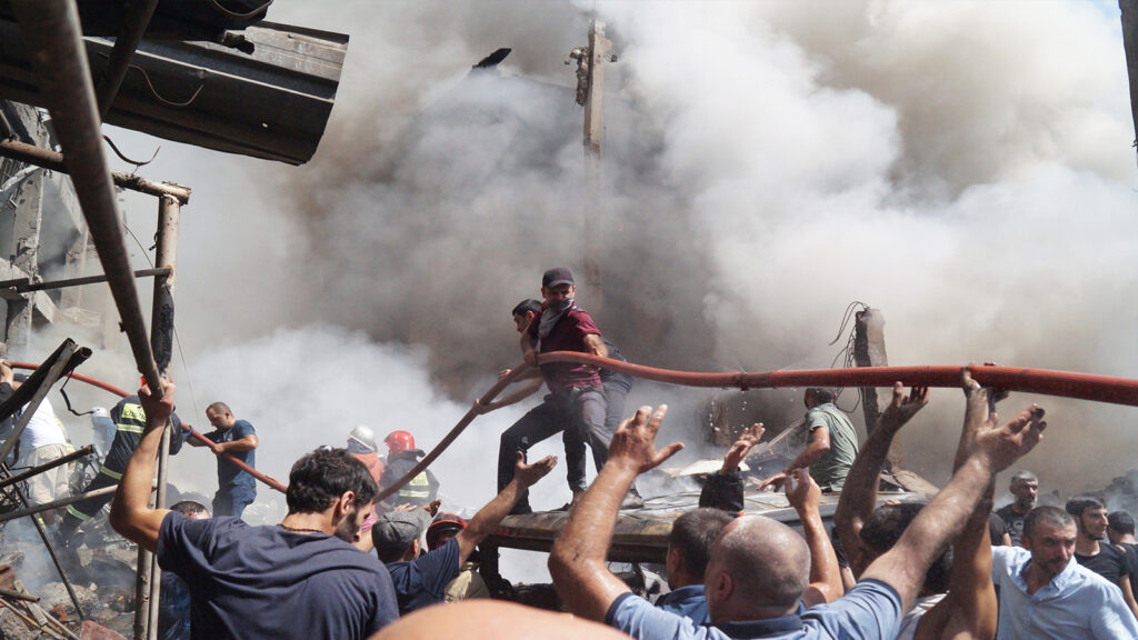 Έκρηξη σε εμπορικό κέντρο στην Αρμενία / Πηγή: Associated Press