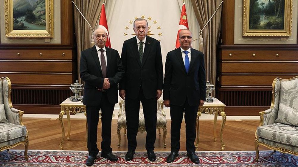 Συνάντηση του Τούρκου προέδρου Ρ. Τ. Ερντογάν με τον πρόεδρο της βουλής της Λιβύης, Ακίλα Σάλεχ