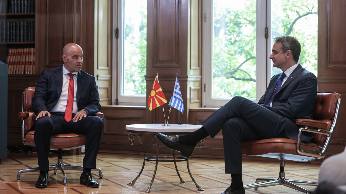 Συνάντηση του πρωθυπουργού, Κ. Μητσοτάκη με τον πρωθυπουργό της Βόρειας Μακεδονίας, Ντίμιταρ Κοβάτσεφσκι