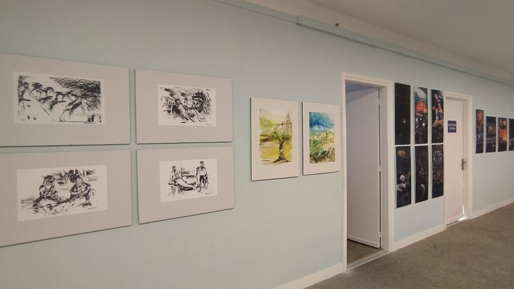 Εγκαίνια της έκθεσης εικαστικών «...της Γης οι κολασμένοι» του Έλληνα ζωγράφου και συγγραφέα Τάκη Βαρελά και του Τούρκου ζωγράφου Ιρφάν Ερτέλ