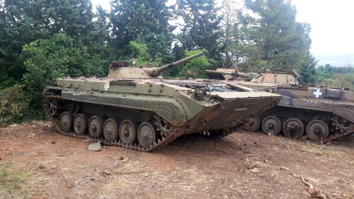 Τεθωρακισμένα BMP-1 που στέλνει η ελληνική κυβέρνηση στην Ουκρανία
