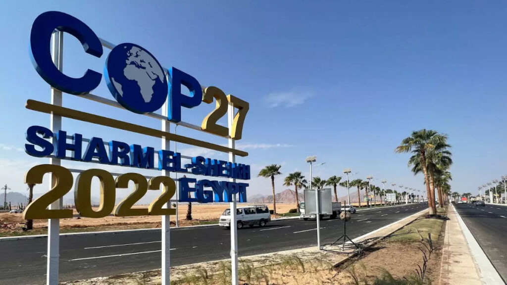 Στην Αίγυπτο, στο τουριστικό θέρετρο της Ερυθράς Θάλασσας, Σαρμ ελ Σέιχ, η Διεθνής Διάσκεψη του ΟΗΕ για το Κλίμα, γνωστή και ως COP27 - Νοέμβρης 2022