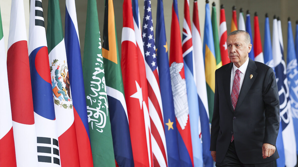 Ο πρόεδρος της Τουρκίας, Ρ.Τ Ερντογάν στη Σύνοδο G20