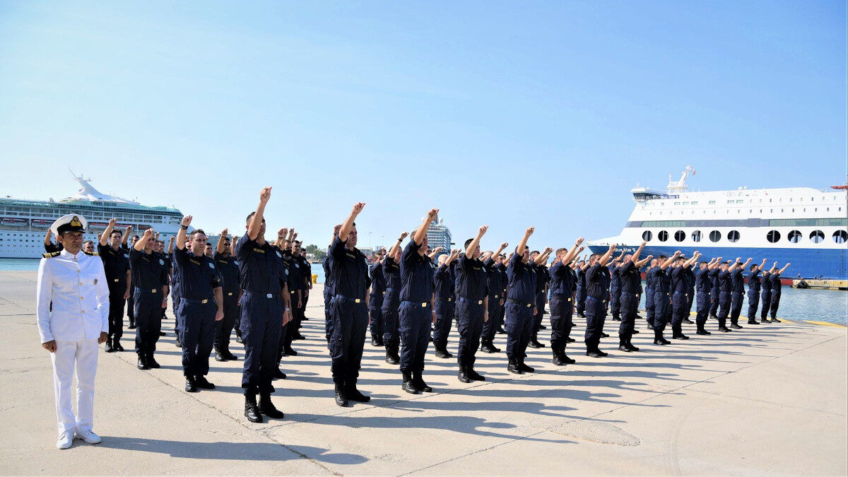Τελετή Ορκωμοσίας Νεοκαταταγέντων Σημαιοφόρων Λιμενικού Σώματος απευθείας κατάταξης ειδικότητας Κυβερνήτη και Μηχανικού - Ιούλιος 2022