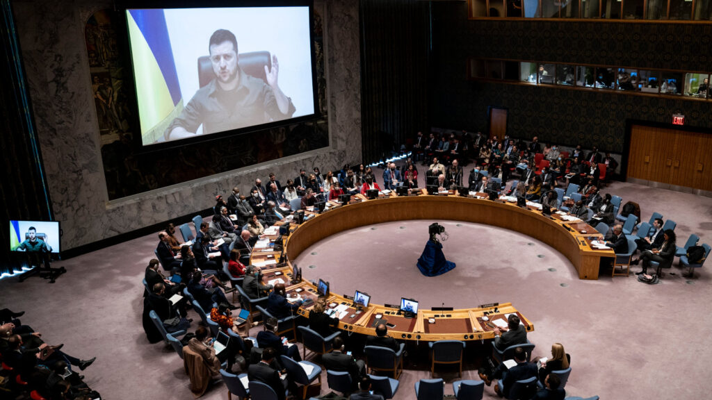 Ο Ζελένσκι στη συνεδρίαση του ΣΑ του ΟΗΕ