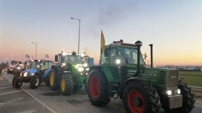 Από την κινητοποίηση των αγροτών και κτηνοτρόφων της ΠΕ Λάρισσας στη Νίκαια