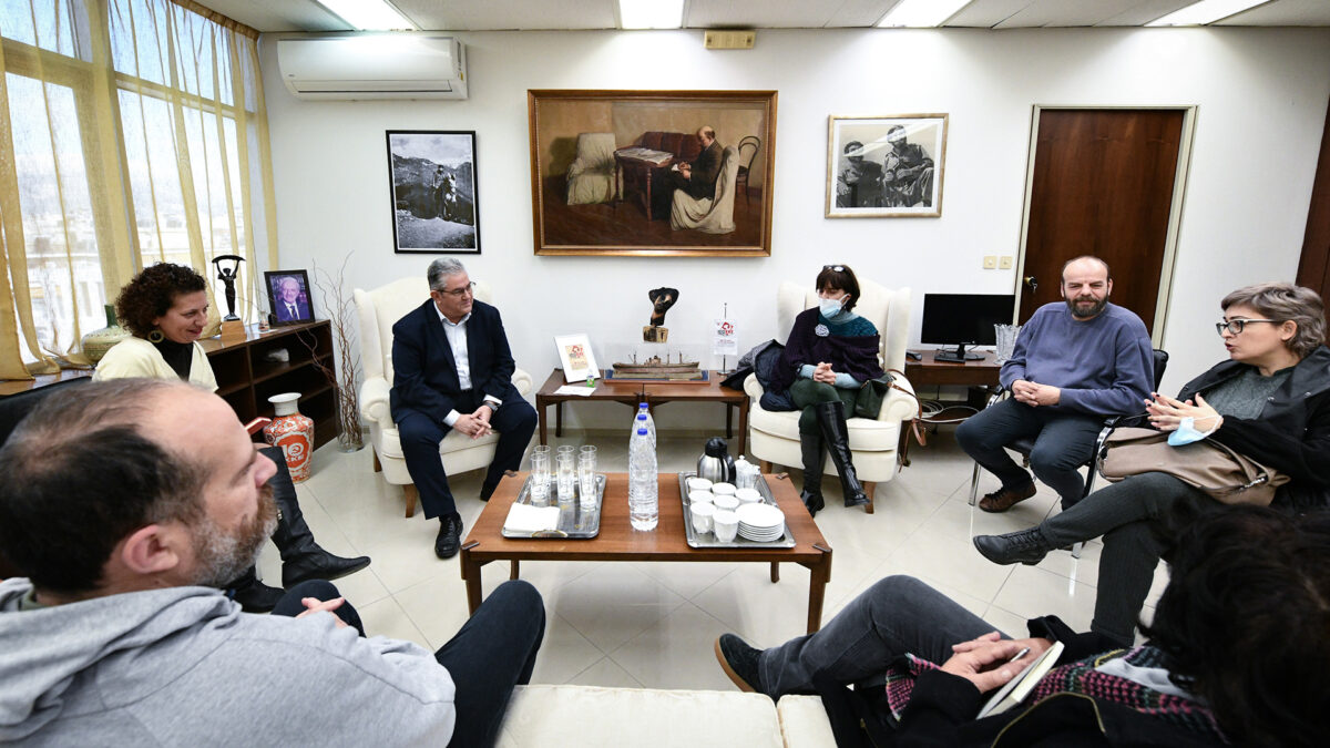 Συνάντηση του Δ. Κουτσούμπα με αντιπροσωπεία του Συλλόγου Ελλήνων Αρχαιολόγων