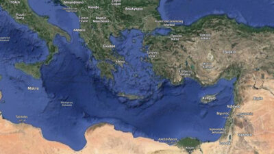 Χάρτης Ανατολικής Μεσογείου