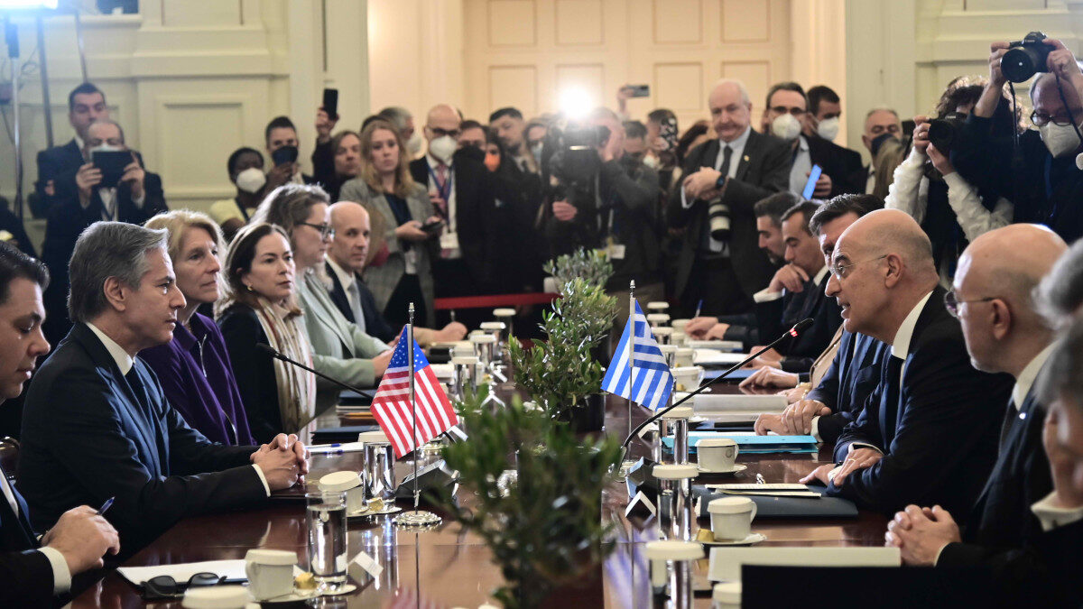 Συνάντηση των υπουργών εξωτερικών Ελλάδας και ΗΠΑ ,Δένδιας - Μπλίνκεν