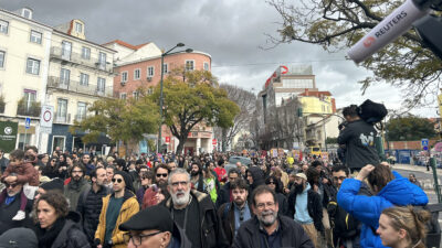 Λισαβόνα Πορτογαλία πορεία διαδήλωση