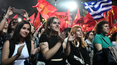 Από τη συγκέντρωση του ΚΚΕ στο Σύτναγμα, 17 Μαΐου, νεολαία, γυναίκες