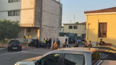 Αστυνομική επιχείρηση εκκένωσης του κέντρου προσφύγων στο Λαύριο, Τετάρτη 5 Ιουλίου 2023