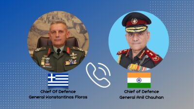 Την Τετάρτη 05 Ιουλίου 2023, ο Αρχηγός ΓΕΕΘΑ Στρατηγός Κωνσταντίνος Φλώρος είχε τηλεφωνική επικοινωνία με τον Αρχηγό του Γενικού Επιτελείου Ενόπλων Δυνάμεων της Ινδίας General Anil Chauhan.