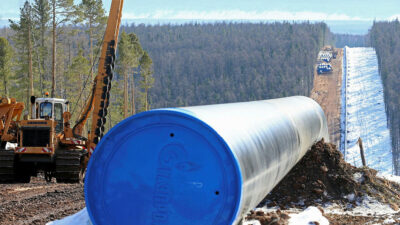 Γιγαντιαία έργα αγωγών φυσικού αερίου στη Σιβηρία (Sila Sibiri gas pipeline) από την Gazprom για την ανταπόκριση στις ανάγκες της Κίνας