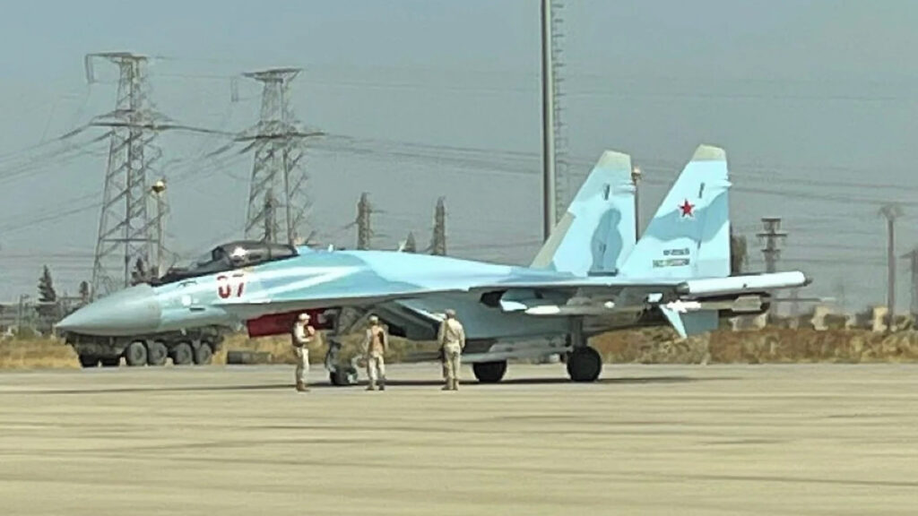 Αεροσκάφος Su-35 της Ρωσίας σε αεροπορική βάση στη Συρία