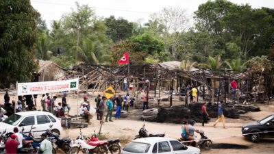 Πυρκαγιά σε καταυλισμό του κινήματος ακτημόνων της Βραζιλίας (MST) στη βόρεια πολιτεία Παρά