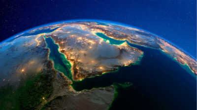Δορυφορική εικόνα / Ανατολική Μεσόγειο - Ερυθρά Θάλασσα - Κόλπος του Άντεν - Αραβική Θάλασσα - Περσικός Κόλπος