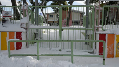 Χιόνι - Καιρός - Κλειστό σχολείο λόγω χιονόπτωσης στο Δήμο Διονύσου