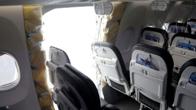 αποκόλληση τμήματος της ατράκτου του αεροσκάφους της «Boeing 737 MAX 9» της «Alaska Airlines»