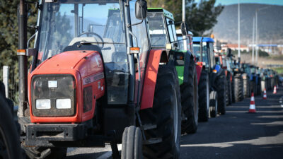 Μπλόκο από βιοπαλαιστές αγρότες - κτηνοτρόφους στο Κάστρο Βοιωτίας - 08/02/2024