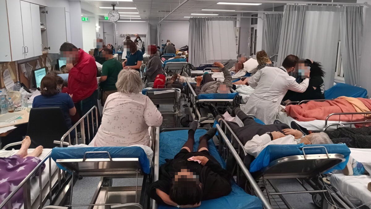 Εικόνα από εφημερία στο Νοσοκομείο ΓΝΑ «Γ. Γεννηματάς»