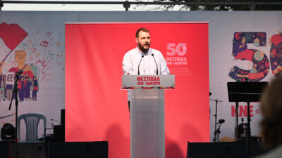 Θοδωρής Κωτσαντής, γγραμματέας του ΚΣ της ΚΝΕ