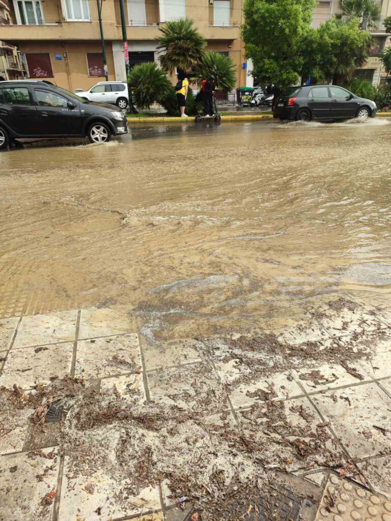 Πλημμύρες στο κέντρο της Αθήνας 10/09/24