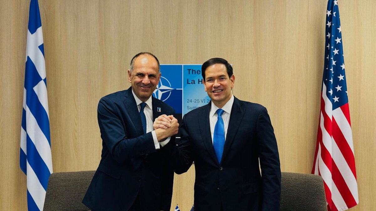 Συνάντηση με τον Αμερικανό ομόλογό του, Μ. Ρούμπιο είχε ο υπουργός Εξωτερικών Γ. Γεραπετρίτης στα πλαίσια της Συνόδου Κορυφής του ΝΑΤΟ, στη Χάγη.